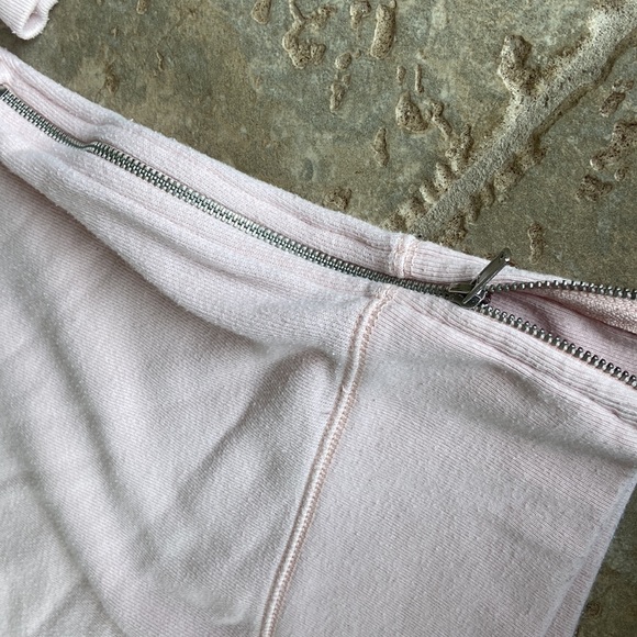 Aerie pullover baby pink hoodie with zip up sides size small - Picture 2 of 4